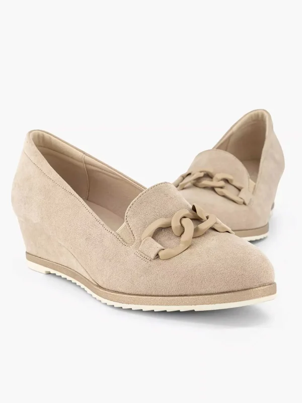Dames Graceland Taupe Pump Sleehak