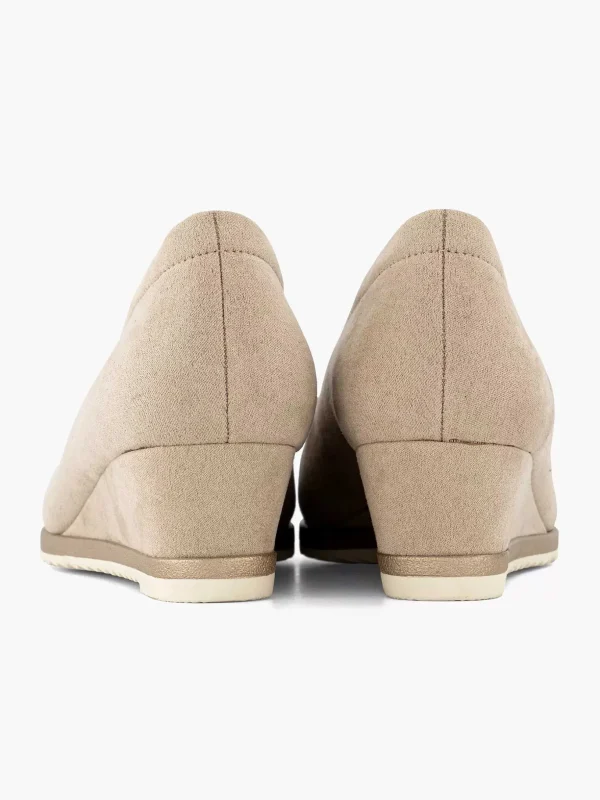 Dames Graceland Taupe Pump Sleehak