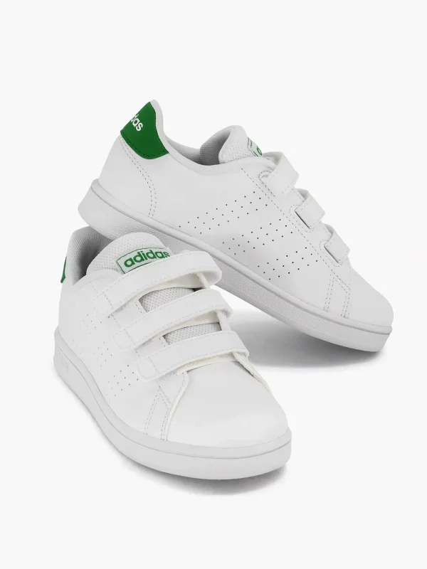 Kinderen adidas Witte Advantage Cf C