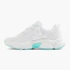 Dames FILA Witte Chunky Sneaker Turqoise Zool