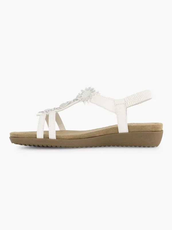 Dames Easy Street Witte Comfort Sandaal