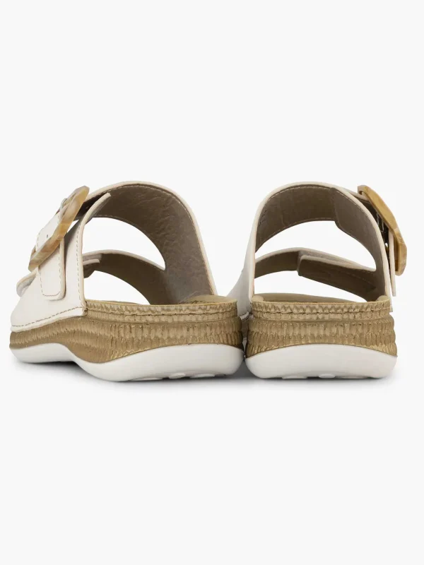 Dames Easy Street Witte Comfort Slipper