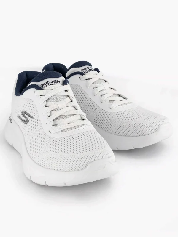 Heren Skechers Witte Go Walk Flex- Remark