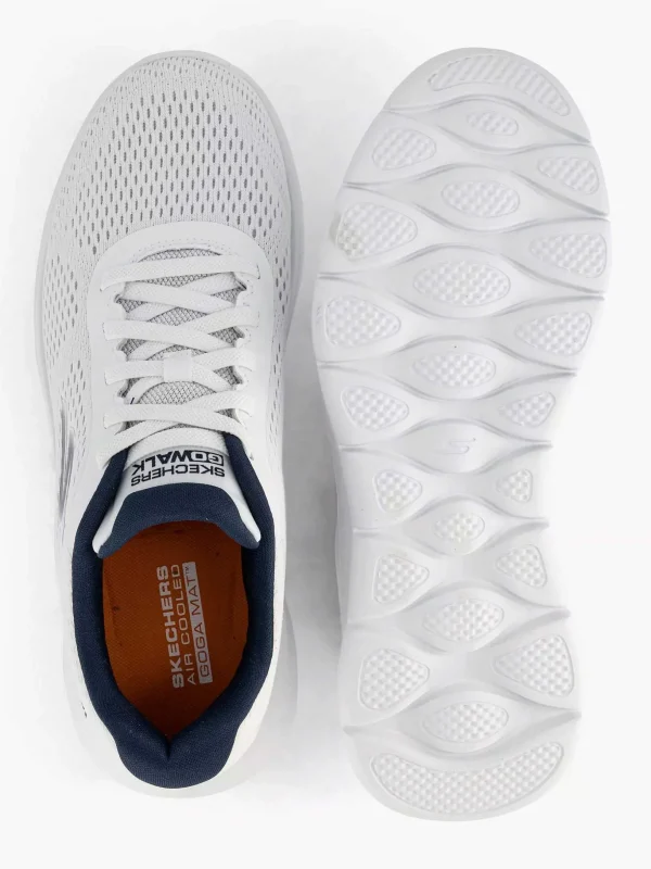 Heren Skechers Witte Go Walk Flex- Remark