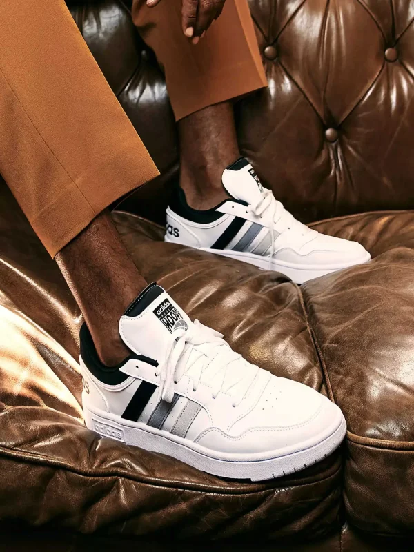 Heren adidas Witte Hoops 3.0