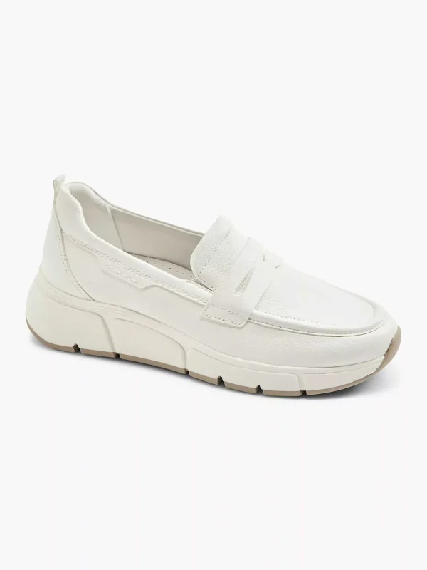 Dames Medicus Witte Leren Comfort Instapper