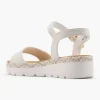 Dames Esprit Witte Platform Sandaal