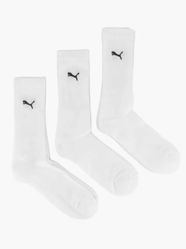 Dames Puma Witte Crew 2 Pak 39-42