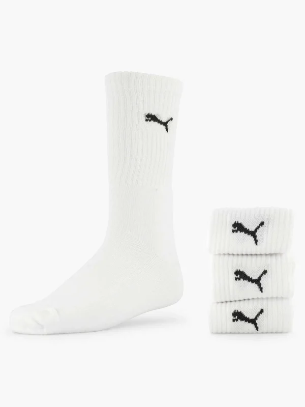 Dames Puma Witte Crew 2 Pak 39-42