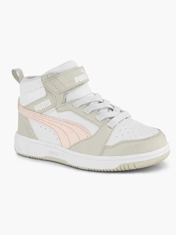 Kinderen Puma Witte Rebound V6 Mid Ac+ Ps