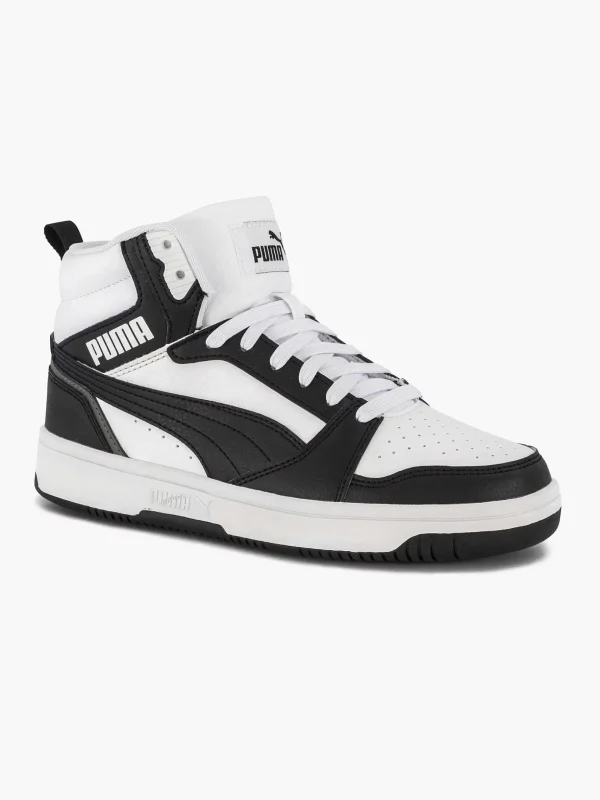 Kinderen Puma Witte Rebound V6 Mid Jr