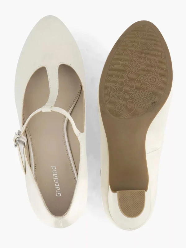 Dames Graceland Witte Pump
