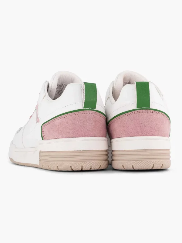 Dames Oxmox Witte Retro Sneaker Roze