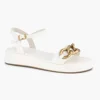 Dames Oxmox Witte Sandaal Sierketting