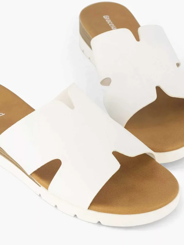 Dames Graceland Witte Slipper