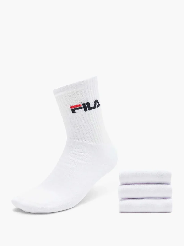 Heren FILA Witte Sportsok 3 Pak