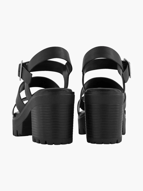 Dames Oxmox Zwarte Chunky Sandalette