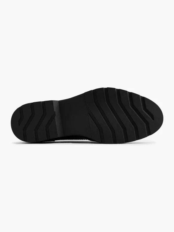 Dames Graceland Zwarte Chunky Veterschoen