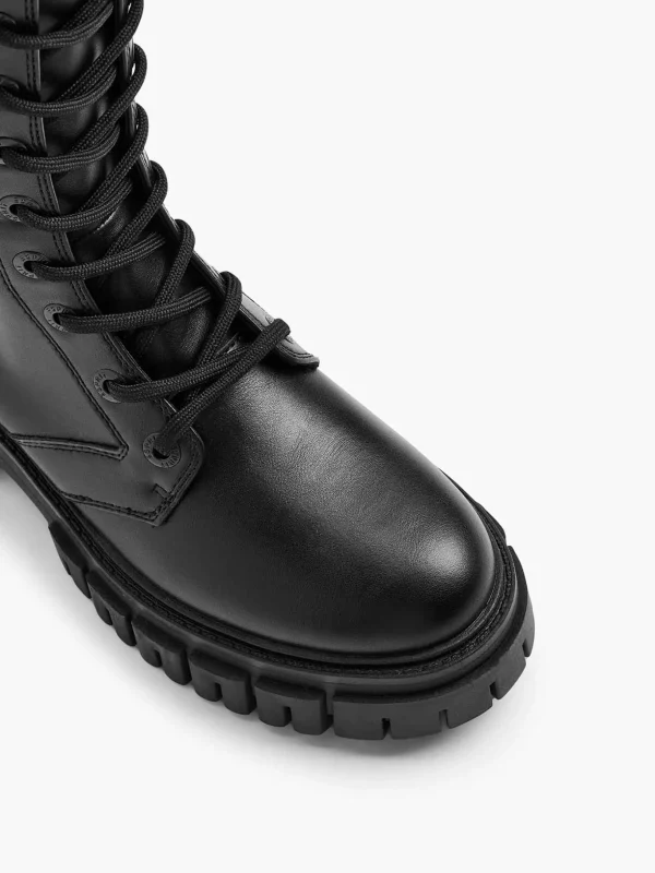 Dames Esprit Zwarte Lange Veterboot