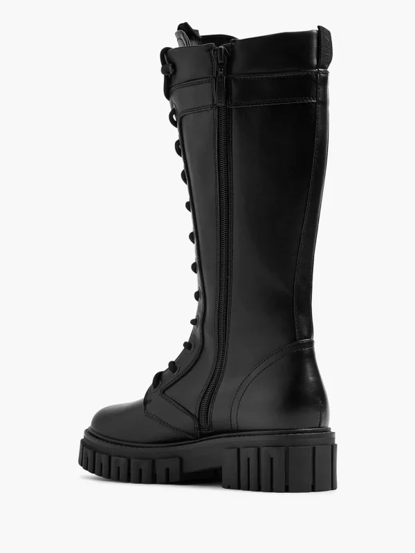 Dames Esprit Zwarte Lange Veterboot