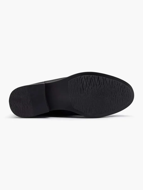 Dames 5th Avenue Zwarte Leren Chelsea Boot