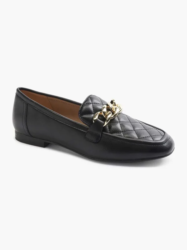 Dames Graceland Zwarte Loafer Ketting