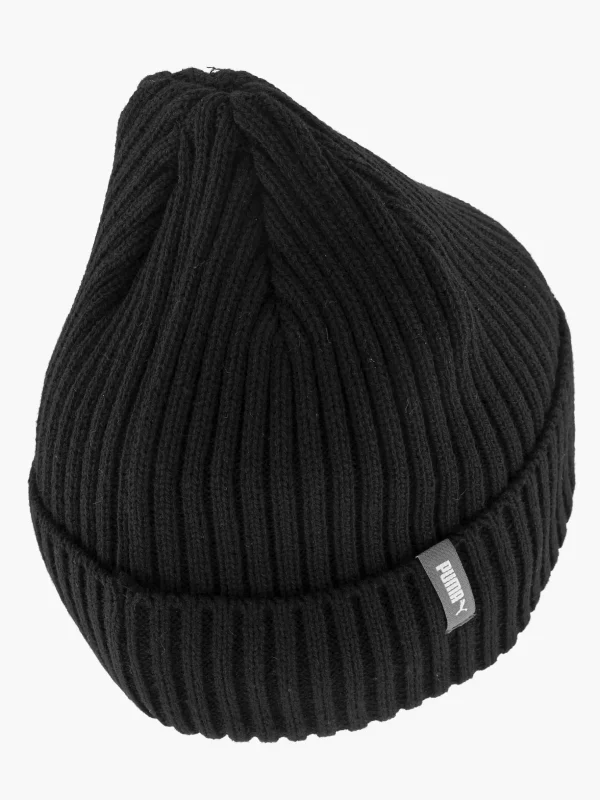Dames Puma Zwarte Classic Cuff Beanie