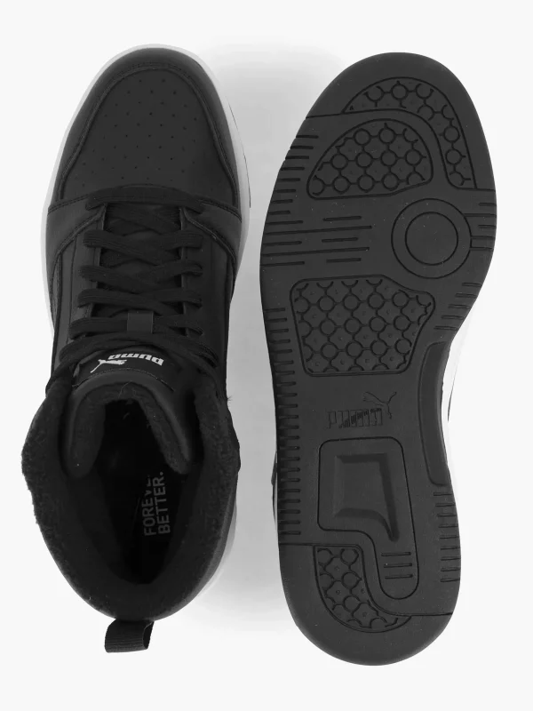 Kinderen Puma Zwarte Rebound V6 Mid Wtr Jr