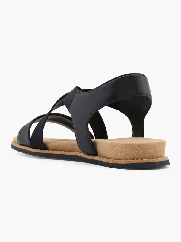 Dames Esprit Zwarte Sandaal