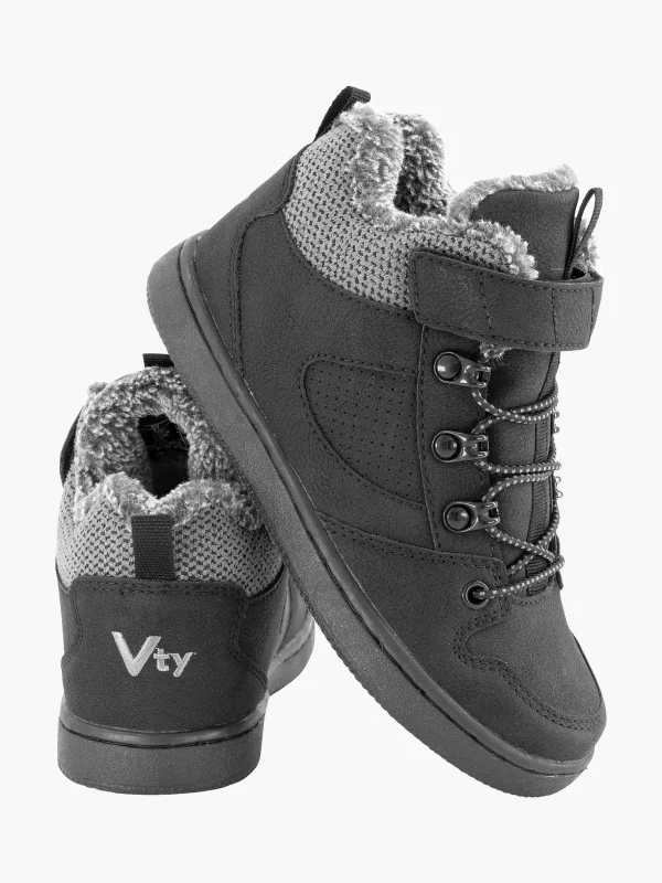 Kinderen Vty Zwarte Sneaker Gevoerd