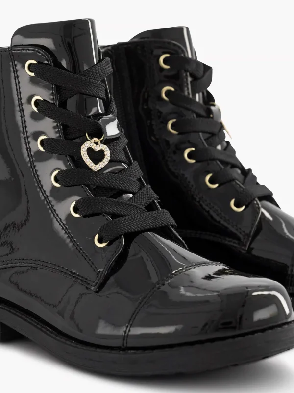 Kinderen Graceland Zwarte Veterboot Lak