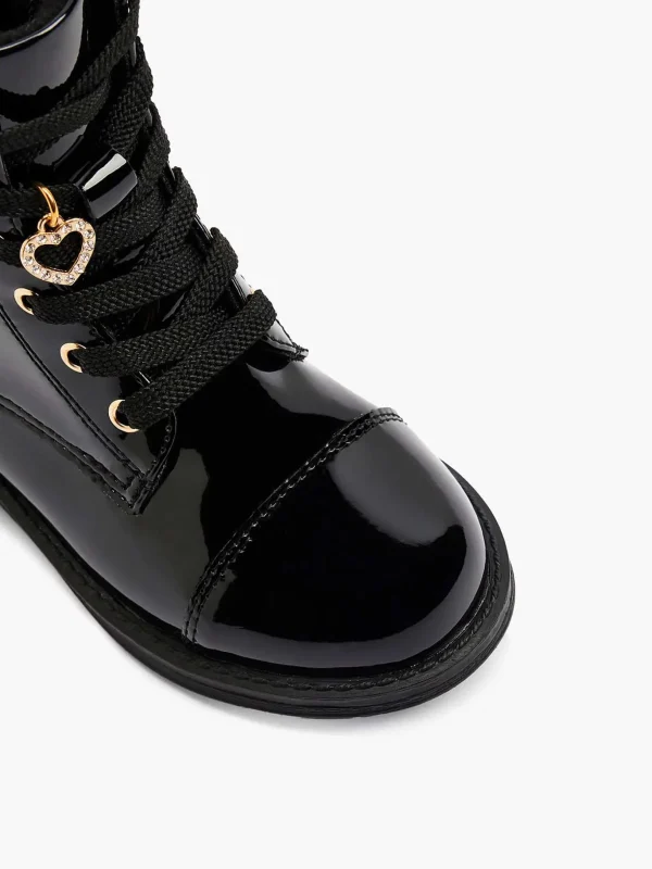 Kinderen Graceland Zwarte Veterboot Lak