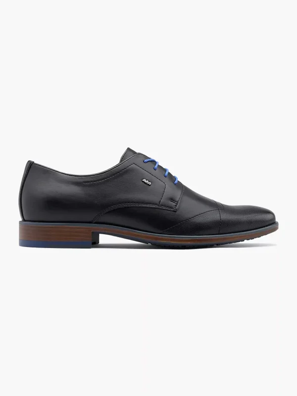 Heren AM SHOE Zwarte Veterschoen